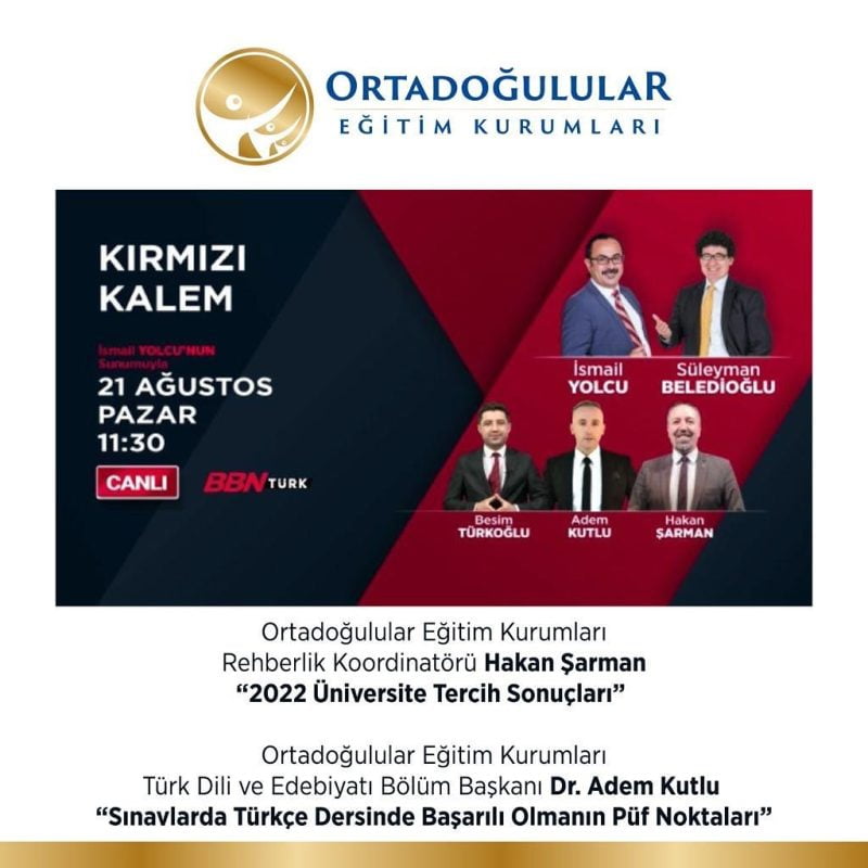 Ortadoğulular Eğitim Kurumları BBN Türk Kanalında 1 299828907 422648899683023 2329176386352172754 n